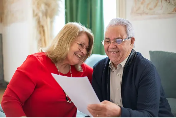 happy retired couple after retirement planning seeing great results