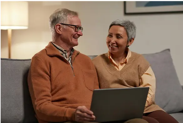 retired couple retirement planning happy their plan protects their wealth